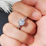 Tibetan Silver Zircon Rings for Women
