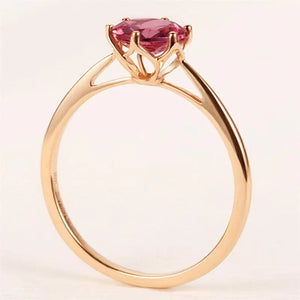 Princess Ruby Rings Tibetan Silver Charming Rose Ring R254