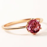 Princess Ruby Rings Tibetan Silver Charming Rose Ring R254