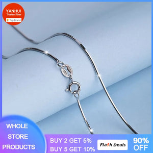 Tibetan Silver Necklace Snake Bone Chain Women Accessories Daily Jewelry Gift