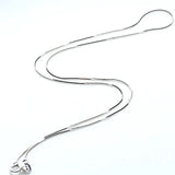 Tibetan Silver Necklace Snake Bone Chain Women Accessories Daily Jewelry Gift