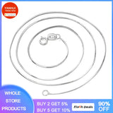 Tibetan Silver Necklace Snake Bone Chain Women Accessories Daily Jewelry Gift
