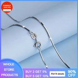 Tibetan Silver Necklace Snake Bone Chain Women Accessories Daily Jewelry Gift