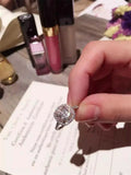 Tibetan Silver Ring Pink Crystal Zircon Engagement Ring Accessories