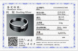 Unisex Allergy Tibetan Silver Ring with Zirconia Solitaire Wedding Band
