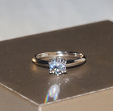 Tibetan Silver Ring with Cubic Zircon Wedding Band