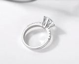 Allergy-Free Tibetan Silver 2.0ct CZ Engagement Wedding Ring R427