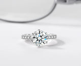 Allergy-Free Tibetan Silver 2.0ct CZ Engagement Wedding Ring R427