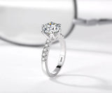 Allergy-Free Tibetan Silver 2.0ct CZ Engagement Wedding Ring R427