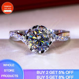 Women's Dainty CZ Ring Tibetan Silver Wedding Bands