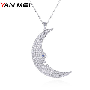 YANMEI CZ Butterfly Necklace Crystal Jewelry YMD1286