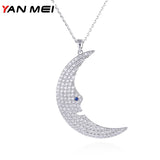 YANMEI CZ Butterfly Necklace Crystal Jewelry YMD1286