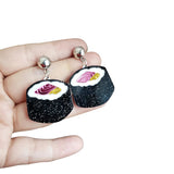 Geometric Acrylic Drop Earrings Fruit Flower Ice Cream Ta pendientes