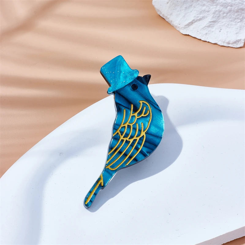Acrylic Bird Brooches Hat Pins for Kids