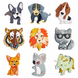 Acrylic Cartoon Animal Brooches for Kids