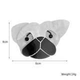 Acrylic Cartoon Dog Head Brooches Animals Pins Badges Jewelry