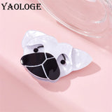 Acrylic Cartoon Dog Head Brooches Animals Pins Badges Jewelry