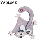 Acrylic Cartoon Mouse Brooch for Kids Christmas Jewelry