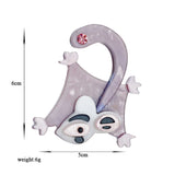Acrylic Cartoon Mouse Brooch for Kids Christmas Jewelry
