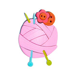 Yarn Shape Female Brooch Acrylic Material