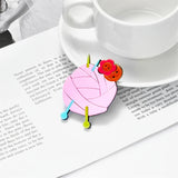 Yarn Shape Female Brooch Acrylic Material
