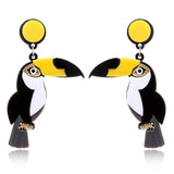Statement Acrylic Fruit Letters Exaggeration Earrings