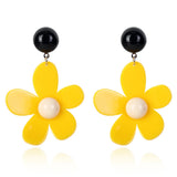 Statement Acrylic Fruit Letters Exaggeration Earrings