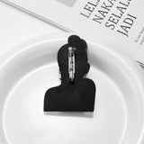 Sexy Sunglasses Lady Brooch Pins Acrylic Lapel Badges Party Jewelry Gift