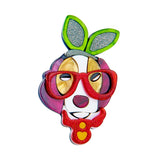Cartoon Dog Acrylic Brooch for Women