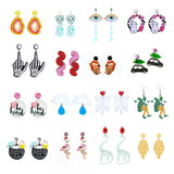Cartoon Dinosaur RollerSkat Earrings