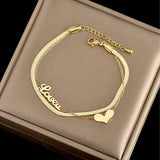 Heart Bracelet 316L Stainless Steel Women's Jewelry Gift