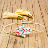 YASTYT Evil Eye Bracelet Hand Shape Tassels For Women