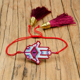 YASTYT Evil Eye Bracelet Hand Shape Tassels For Women