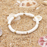 Boho Stretch Bracelets & Bangles Plate Beads Heishi Polymer Clay Jewelry