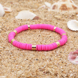 Boho Stretch Bracelets & Bangles Plate Beads Heishi Polymer Clay Jewelry