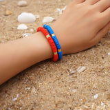 Boho Stretch Bracelets & Bangles Plate Beads Heishi Polymer Clay Jewelry