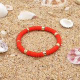 Boho Stretch Bracelets & Bangles Plate Beads Heishi Polymer Clay Jewelry