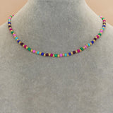 YASTYT Colorful Seed Bead Necklace For Women Summer Choker Boho Jewelry