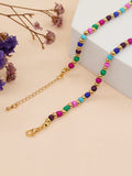 YASTYT Colorful Seed Bead Necklace For Women Summer Choker Boho Jewelry
