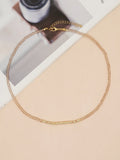 YASTYT Crystal Chain Choker Necklace Bead Boho Jewelry