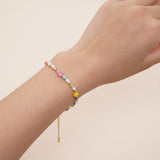 YASTYT Daisy Flower Beaded Bracelets For Women Charm Summer Jewelry
