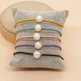 Vintage Pearl Bracelet for Women Plated Chain Multilayer Bracelets