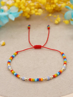 Polymer Clay Bohemia Bracelet Hand Strings Hand-knitting Jewelry Chain Craft