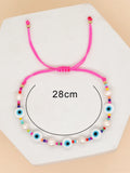 YASTYT Red Friendship Bracelet Lapis Lazuli Eye Colorful Freshwater Pearls Bead