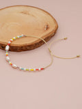 Colorful Bead Pearl Bracelets for Ladies Kids