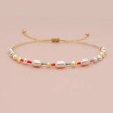 Colorful Bead Pearl Bracelets for Ladies Kids