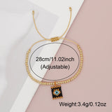 Eye Bracelet Winter Jewelry Woven Beaded Charm Adjustable Bangle
