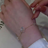 Sweet Flower Bracelets Crystal Accessories Jewelry Gift