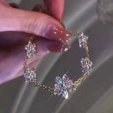 Sweet Flower Bracelets Crystal Accessories Jewelry Gift