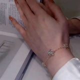 Sweet Flower Bracelets Crystal Accessories Jewelry Gift